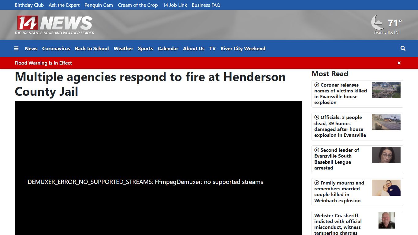 Multiple agencies respond to fire at Henderson County Jail